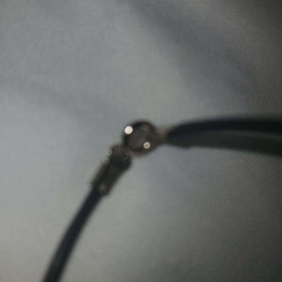 Blue Evil Eye Pendant Necklace On Leather Chain W/ Silver Detail - Picture 4 of 4